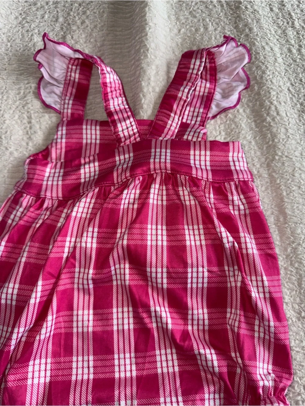 Keiki Krew Pink Plaid Baby Girls' Bubble Romper